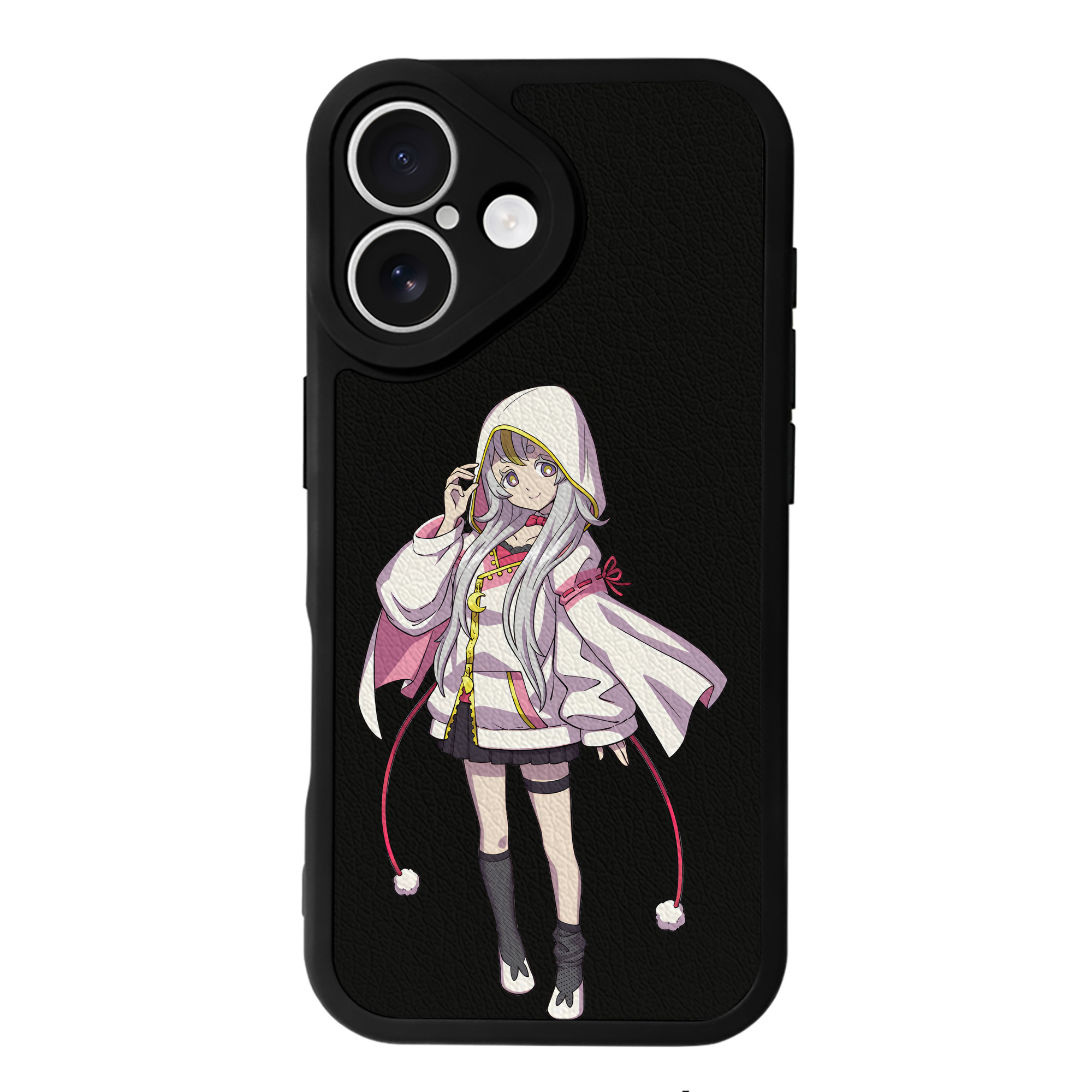 （画像用） 妖怪ウォッチ Yo-kai Watch 【iPhone 16シリーズ対応】シリコンスマホケース（レザー調） 材質：シリコン